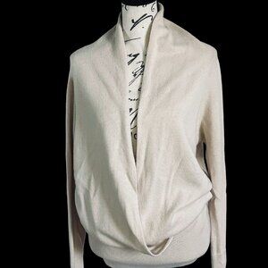 Elegant Reiss Light beige sweater, Soft, Cashmere, Angora and Lambswool